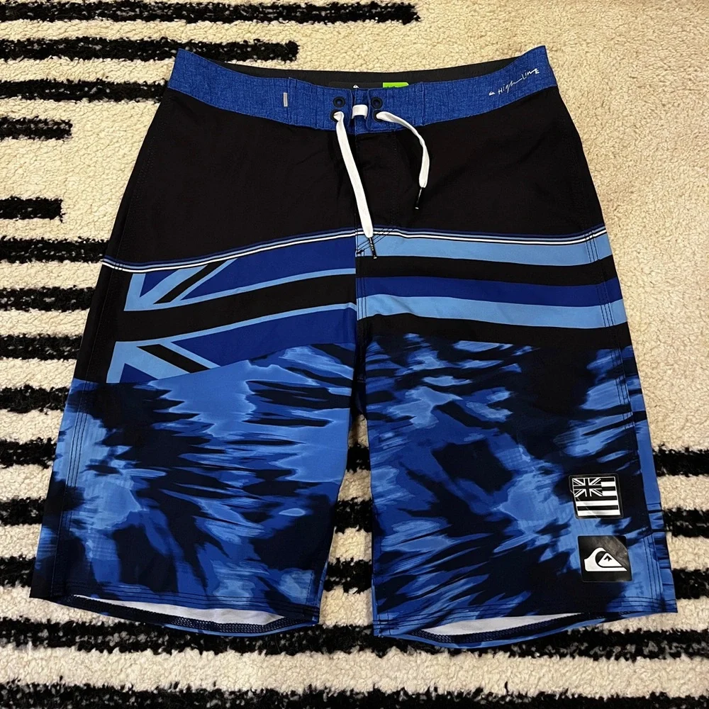 Men’s Quiksilver board shorts. Blue. Size 28. Unlined. Never worn. - Picture 1 of 5